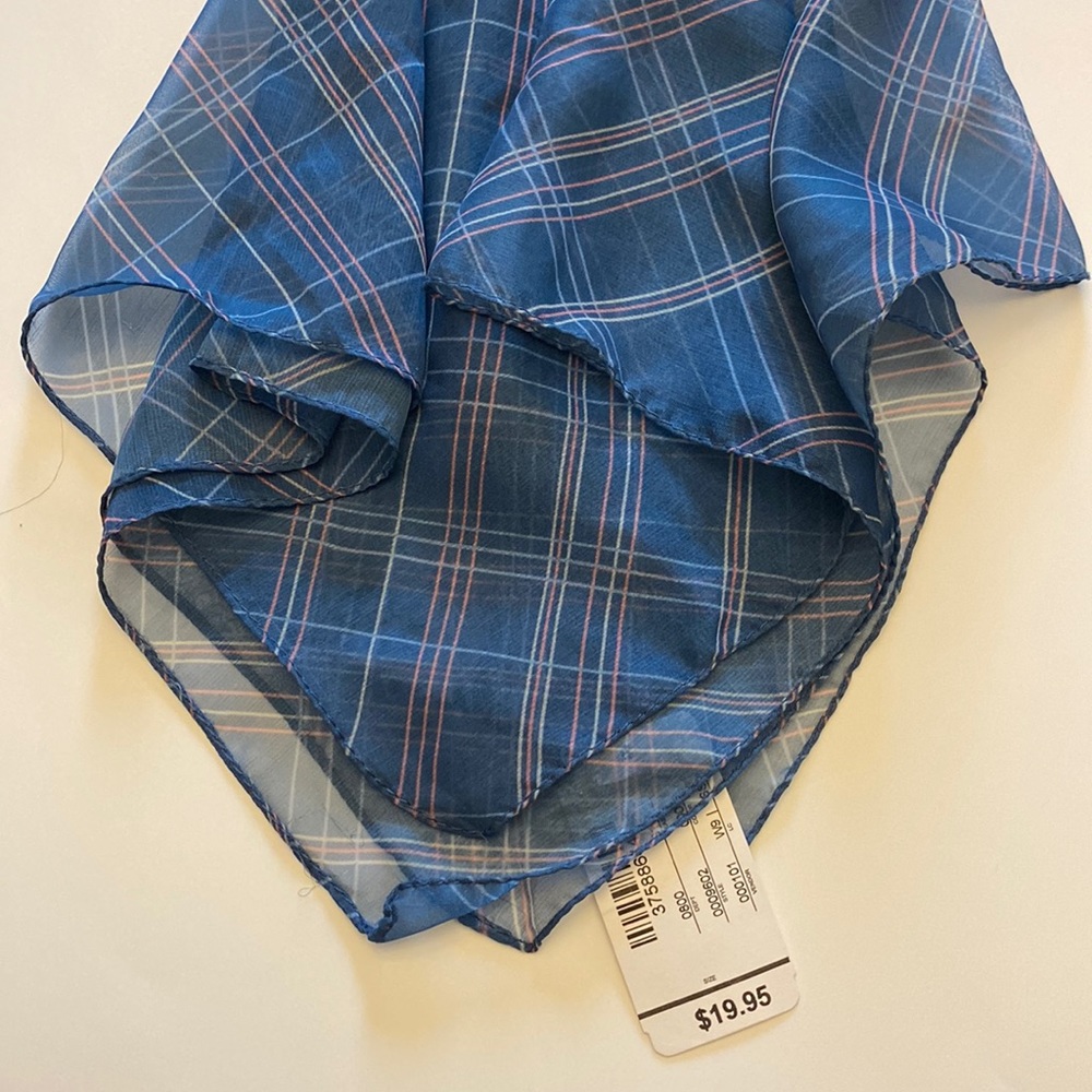 Scarf - New With Tag- Christopher & Bank 20” Blue